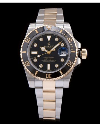 Rolex Submariner Automatic Watch with Dimond Black