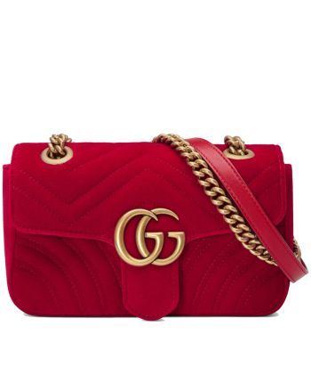 Gucci GG Marmont velvet mini bag 446744