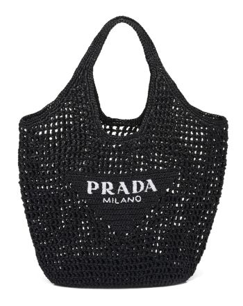 Prada Raffia Tote Bag